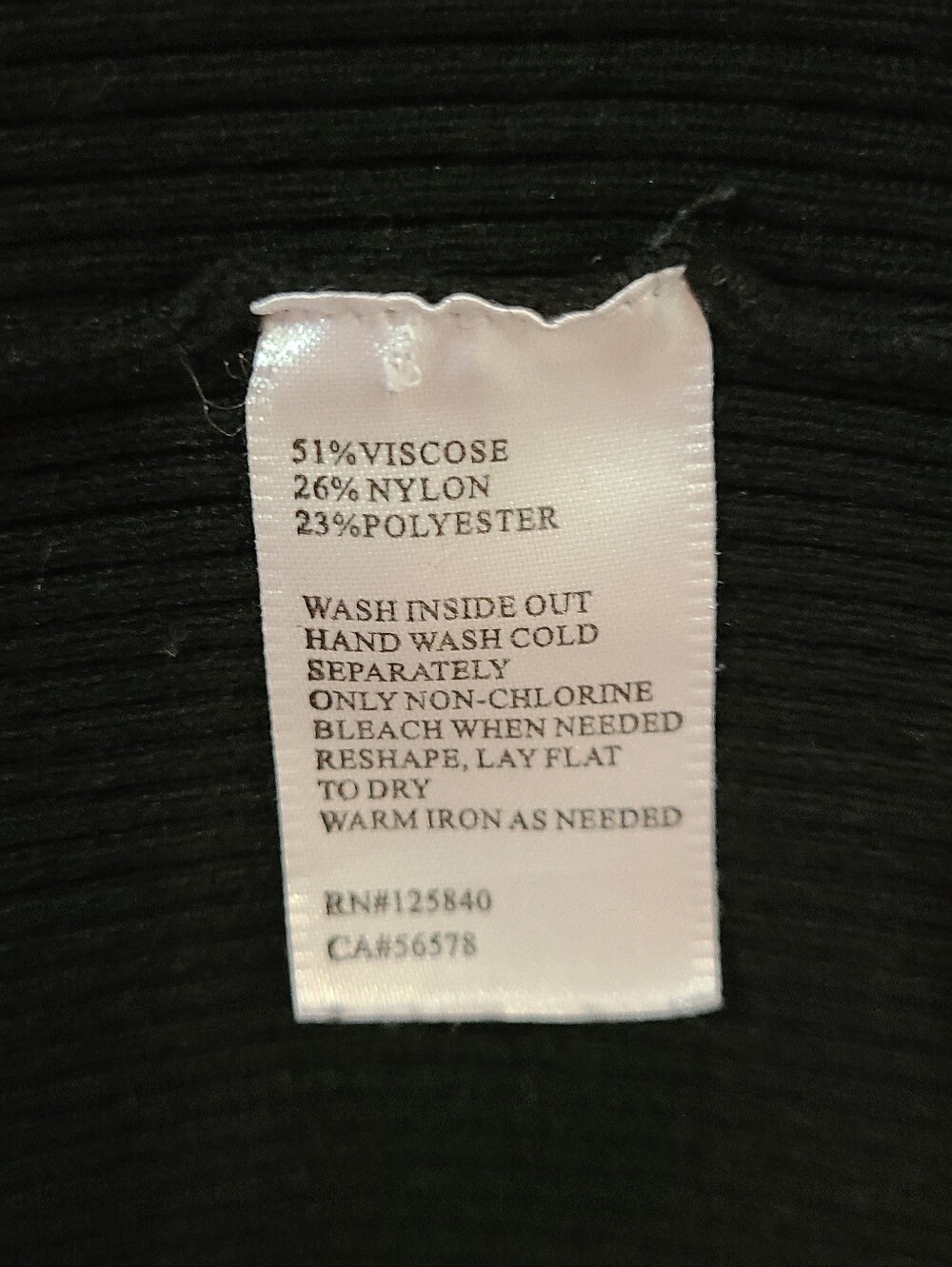 Intermix Black Ribbed Knit Clasped Fitted Midi Skirt Sz P/XS - Picture 7 of 9